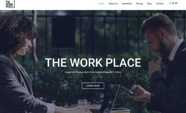Coworking Space Startup Website View Details